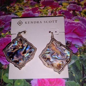 Kendra Scott Kirsten Abalone Earrings New